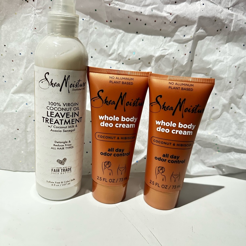 SheaMoisture Leave-In Treatment and Deo Cream Set